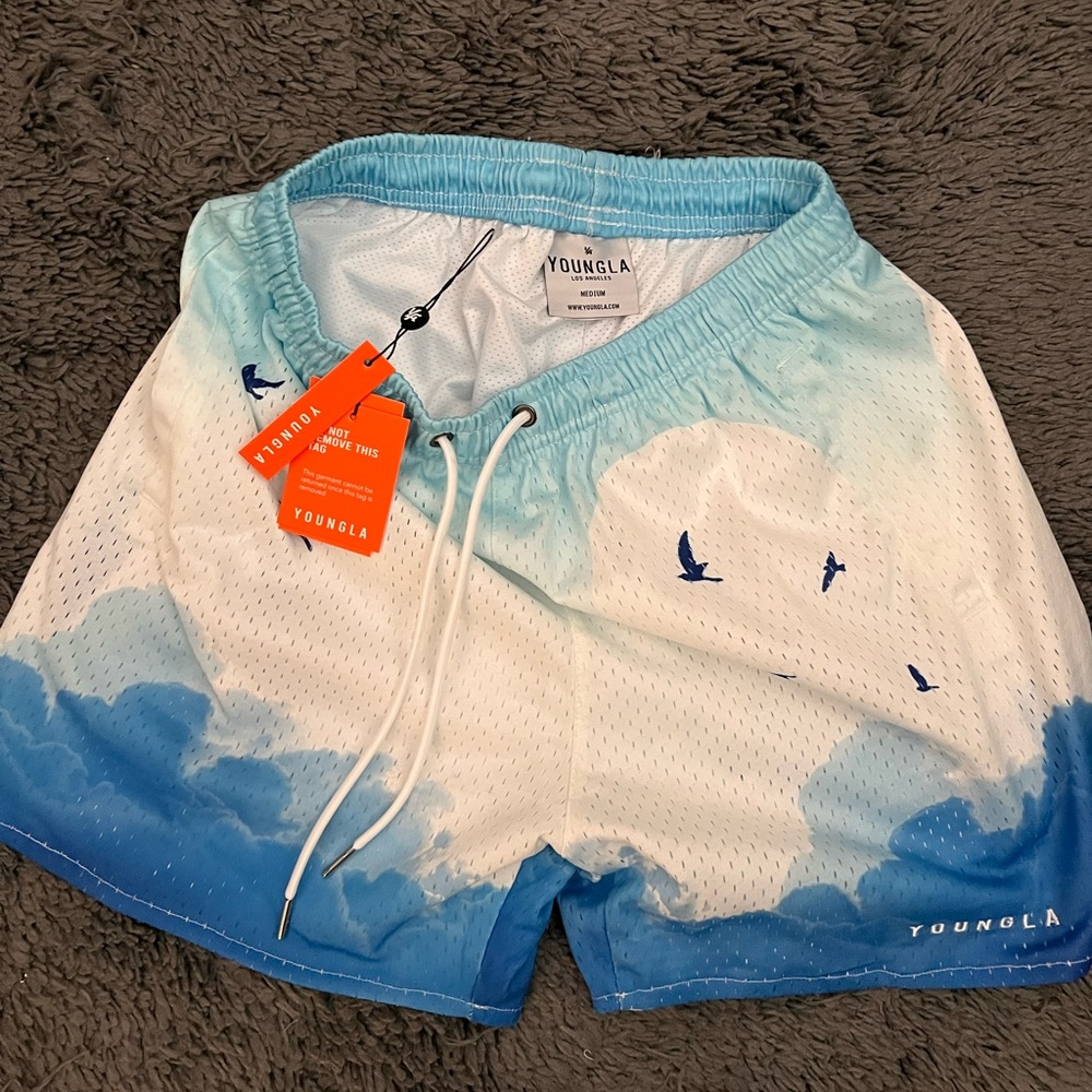 Brand new youngla block party shorts. Size medium.